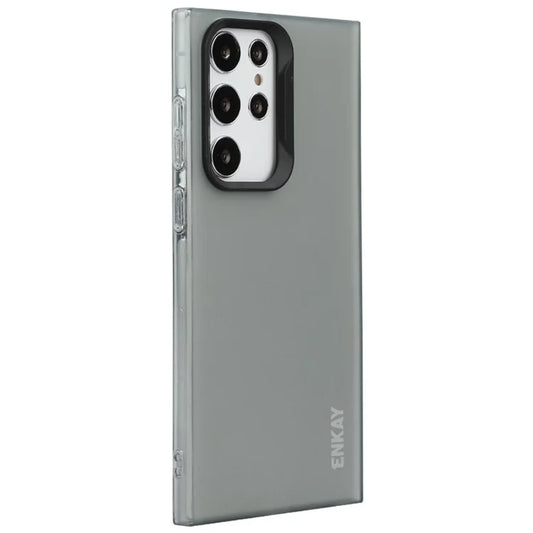 ENKAY HAT PRINCE For Samsung Galaxy S24 Ultra Case Translucent Matte TPU Shockproof Phone Case