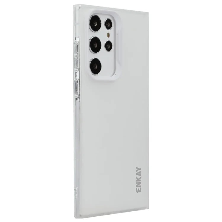 ENKAY HAT PRINCE For Samsung Galaxy S24 Ultra Case Translucent Matte TPU Shockproof Phone Case
