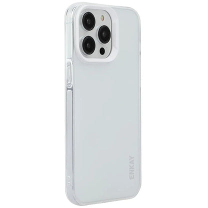 ENKAY HAT PRINCE For iPhone 15 Pro Case Translucent Matte TPU Shockproof Phone Case