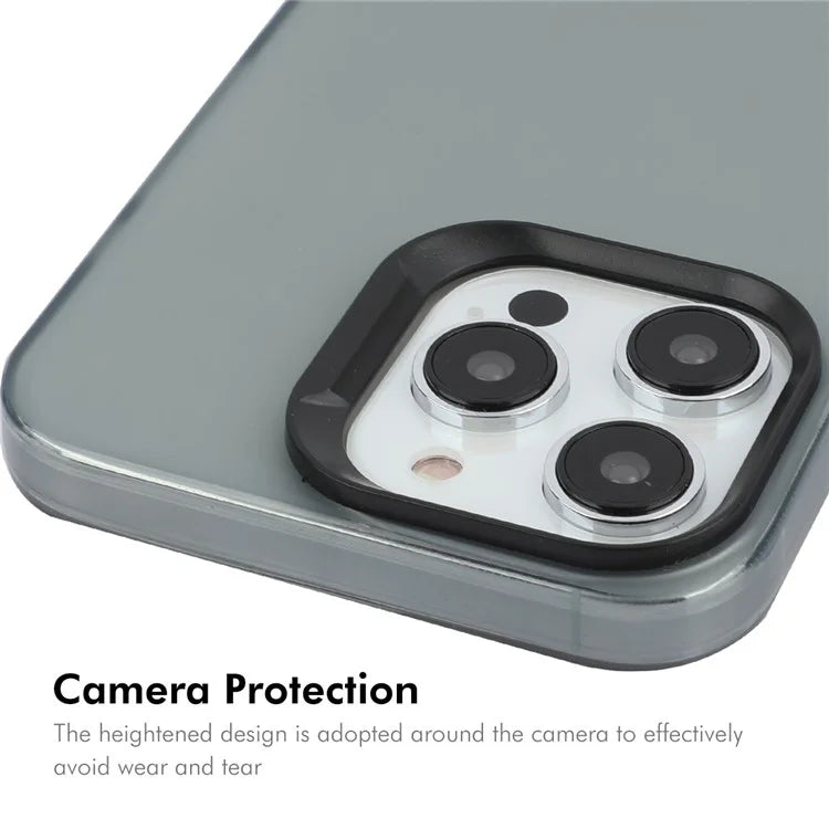 ENKAY HAT PRINCE For iPhone 15 Pro Case Translucent Matte TPU Shockproof Phone Case