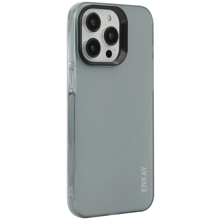 ENKAY HAT PRINCE For iPhone 15 Pro Max Case Translucent Matte TPU Shockproof Phone Case