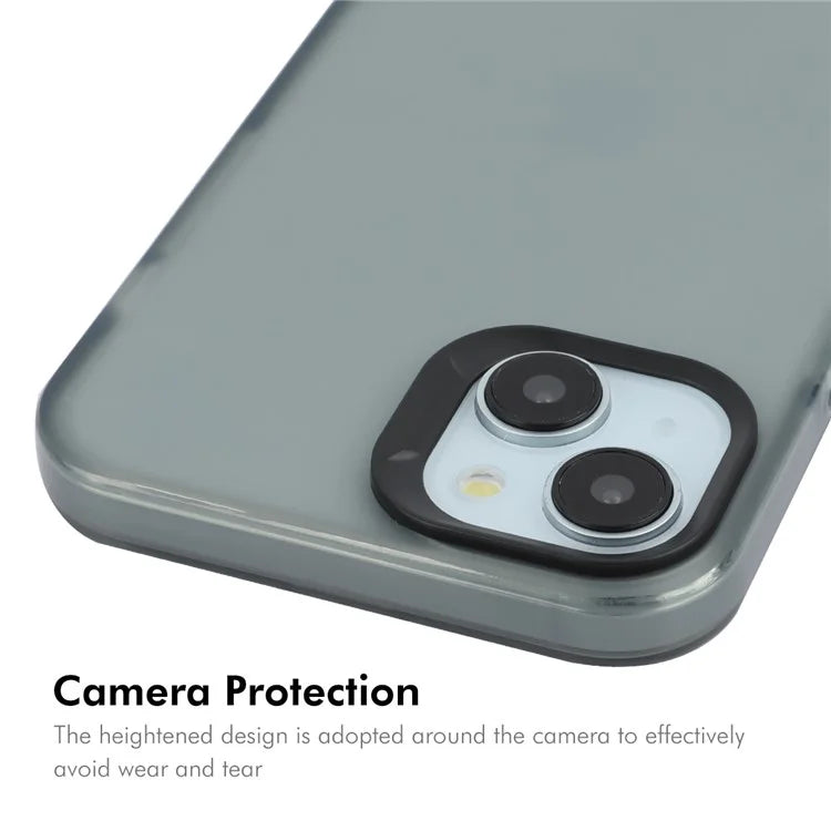 ENKAY HAT PRINCE For iPhone 15 Plus Case Translucent Matte TPU Shockproof Phone Case