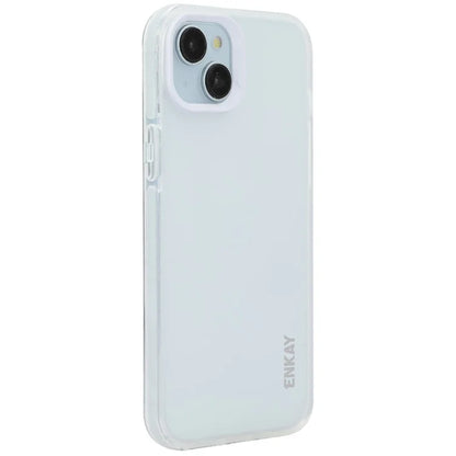 ENKAY HAT PRINCE For iPhone 15 Plus Case Translucent Matte TPU Shockproof Phone Case