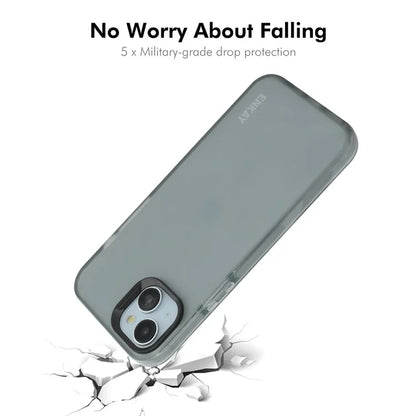 ENKAY HAT PRINCE For iPhone 15 Plus Case Translucent Matte TPU Shockproof Phone Case