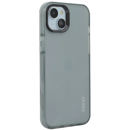ENKAY HAT PRINCE For iPhone 15 Case Translucent Matte TPU Shockproof Phone Case