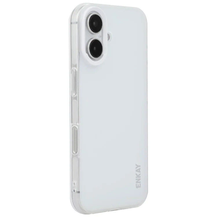 ENKAY HAT PRINCE For iPhone 16 Case Translucent Matte TPU Shockproof Phone Case