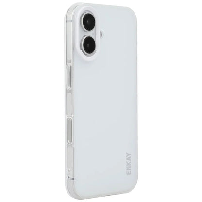 ENKAY HAT PRINCE For iPhone 16 Case Translucent Matte TPU Shockproof Phone Case