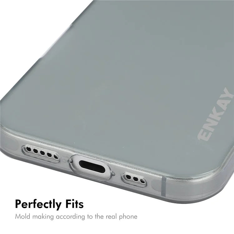 ENKAY HAT PRINCE For iPhone 16 Case Translucent Matte TPU Shockproof Phone Case