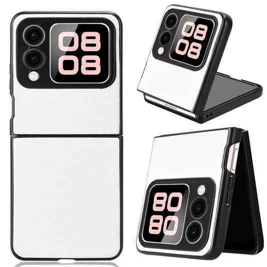 For Huawei nova Flip 5G Case Carbon Fiber Texture Shockproof PU+PC Phone Cover