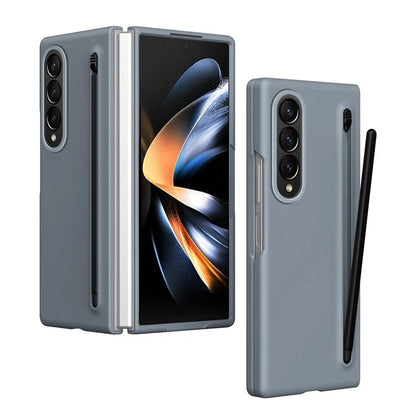 For Samsung Galaxy Z Fold3 5G Case Hard PC Phone Cover with Stylus