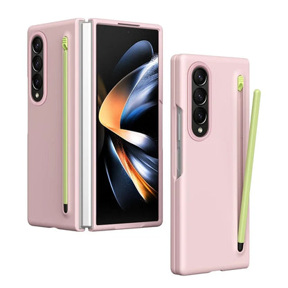 For Samsung Galaxy Z Fold4 5G Case Hard PC Phone Cover with Stylus