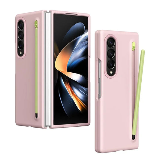 For Samsung Galaxy Z Fold4 5G Case Hard PC Phone Cover with Stylus