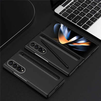 For Samsung Galaxy Z Fold4 5G Case Hard PC Phone Cover with Stylus