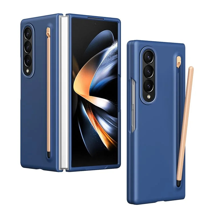 For Samsung Galaxy Z Fold4 5G Case Hard PC Phone Cover with Stylus