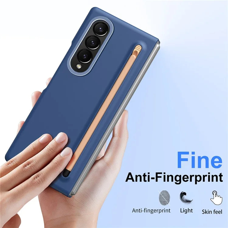 For Samsung Galaxy Z Fold4 5G Case Hard PC Phone Cover with Stylus