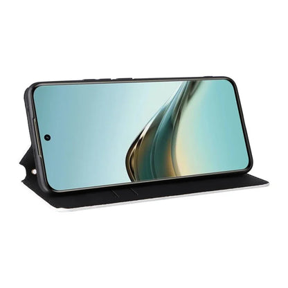 For Realme 13 Pro+ 5G / 13 Pro 5G Wallet Case Rhombus Imprinted Leather Phone Cover