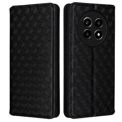 For Realme 13 Pro+ 5G / 13 Pro 5G Wallet Case Rhombus Imprinted Leather Phone Cover