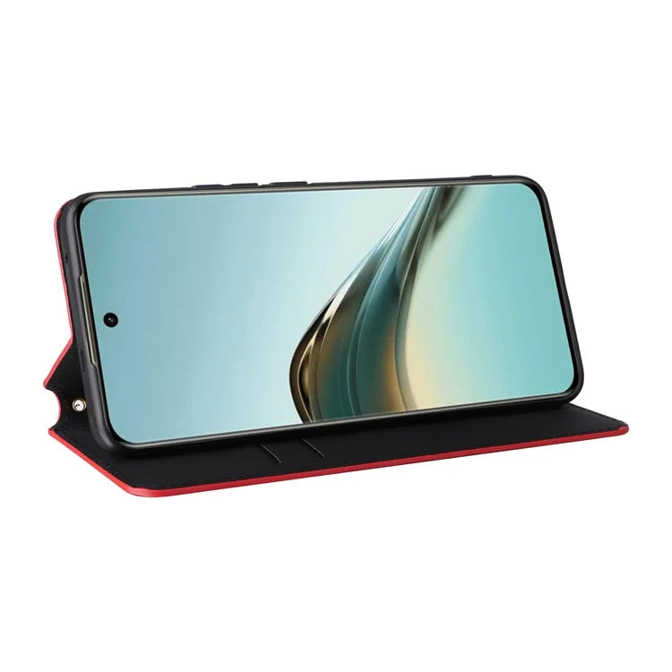 For Realme 13 Pro+ 5G / 13 Pro 5G Wallet Case Rhombus Imprinted Leather Phone Cover