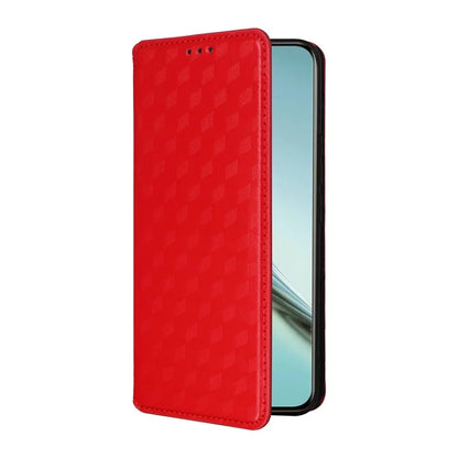 For Realme 13 Pro+ 5G / 13 Pro 5G Wallet Case Rhombus Imprinted Leather Phone Cover