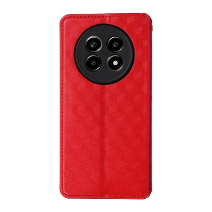 For Realme 13 Pro+ 5G / 13 Pro 5G Wallet Case Rhombus Imprinted Leather Phone Cover