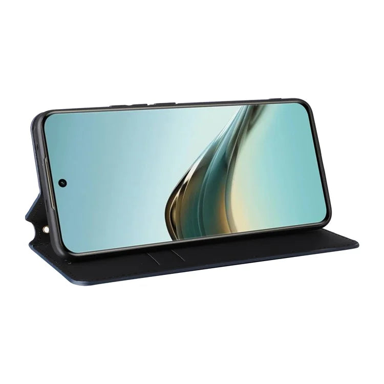For Realme 13 Pro+ 5G / 13 Pro 5G Wallet Case Rhombus Imprinted Leather Phone Cover