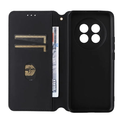 For Realme 13 Pro+ 5G / 13 Pro 5G Wallet Case Rhombus Imprinted Leather Phone Cover