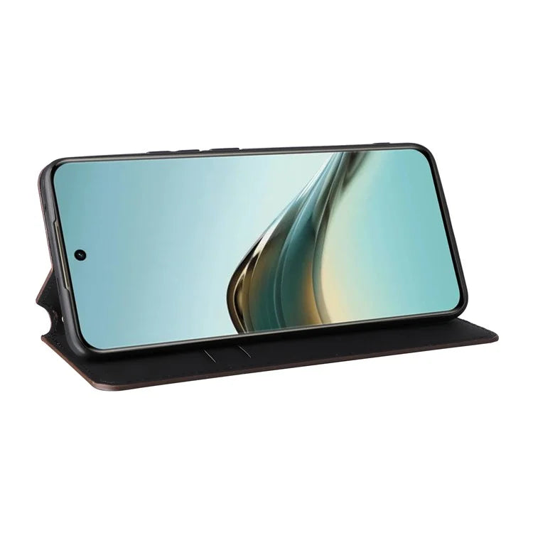 For Realme 13 Pro+ 5G / 13 Pro 5G Wallet Case Rhombus Imprinted Leather Phone Cover