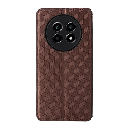 For Realme 13 Pro+ 5G / 13 Pro 5G Wallet Case Rhombus Imprinted Leather Phone Cover