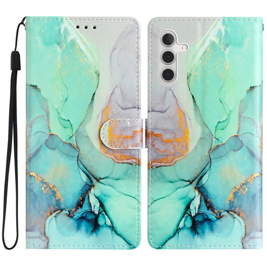 For Samsung Galaxy S24 FE Wallet Case PU Leather Pattern Printing Stand Phone Cover with Strap
