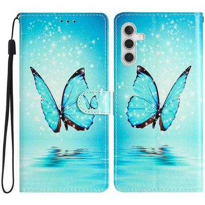 For Samsung Galaxy S24 FE Wallet Case PU Leather Pattern Printing Stand Phone Cover with Strap