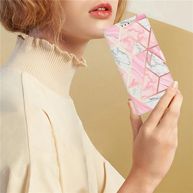 For Samsung Galaxy S24 FE Wallet Case PU Leather Pattern Printing Stand Phone Cover with Strap