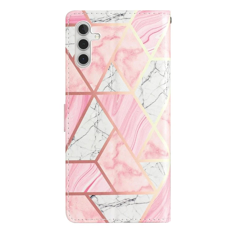 For Samsung Galaxy S24 FE Wallet Case PU Leather Pattern Printing Stand Phone Cover with Strap