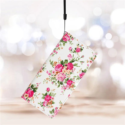 For Samsung Galaxy S24 FE Wallet Case PU Leather Pattern Printing Stand Phone Cover with Strap