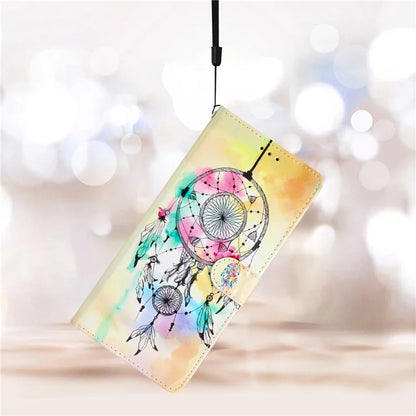 For Samsung Galaxy S24 FE Wallet Case PU Leather Pattern Printing Stand Phone Cover with Strap
