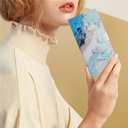For Samsung Galaxy S24 FE Wallet Case PU Leather Pattern Printing Stand Phone Cover with Strap