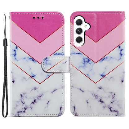 For Samsung Galaxy S24 FE Wallet Case PU Leather Pattern Printing Stand Phone Cover with Strap