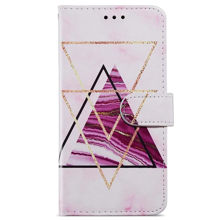For Samsung Galaxy S24 FE Wallet Case PU Leather Pattern Printing Stand Phone Cover with Strap