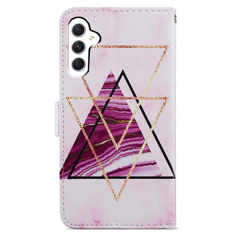 For Samsung Galaxy S24 FE Wallet Case PU Leather Pattern Printing Stand Phone Cover with Strap
