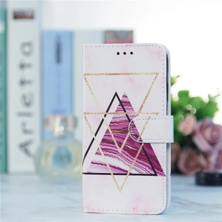 For Samsung Galaxy S24 FE Wallet Case PU Leather Pattern Printing Stand Phone Cover with Strap