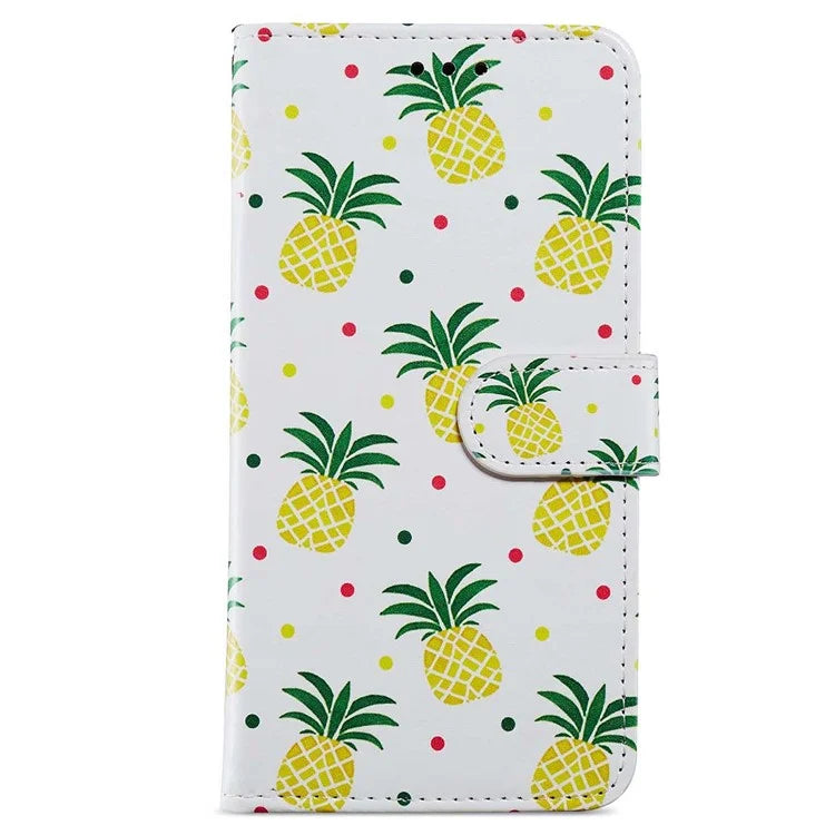 For Samsung Galaxy S24 FE Wallet Case PU Leather Pattern Printing Stand Phone Cover with Strap