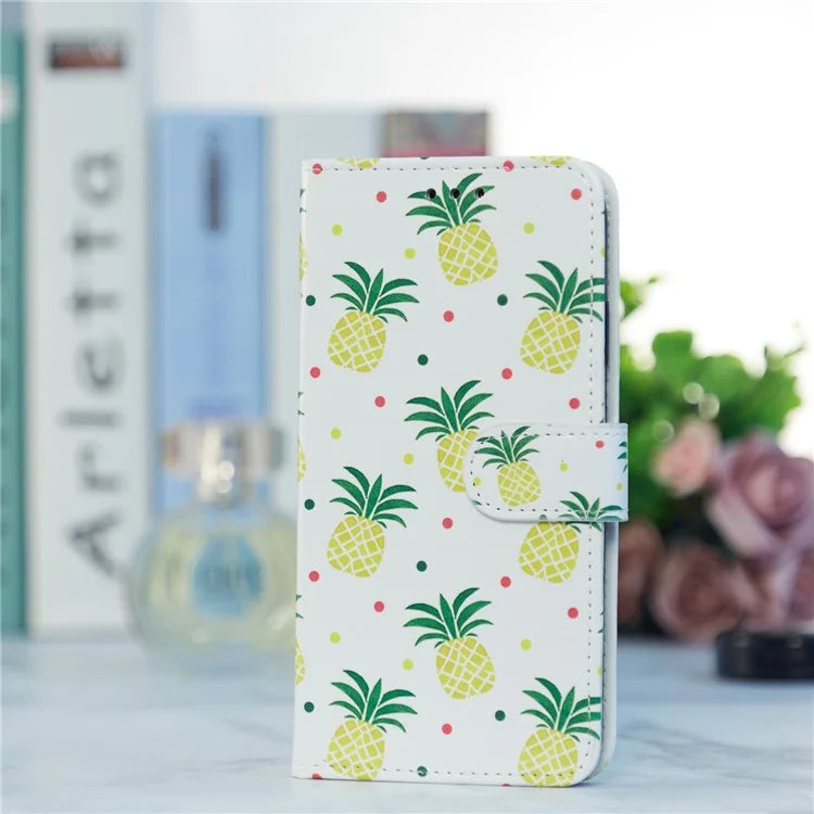 For Samsung Galaxy S24 FE Wallet Case PU Leather Pattern Printing Stand Phone Cover with Strap