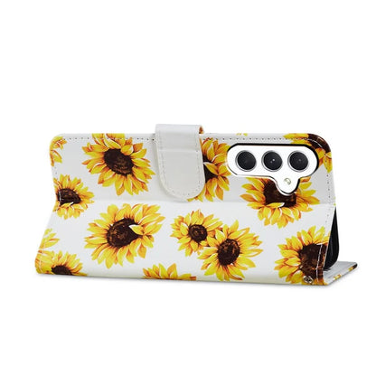 For Samsung Galaxy S24 FE Wallet Case PU Leather Pattern Printing Stand Phone Cover with Strap