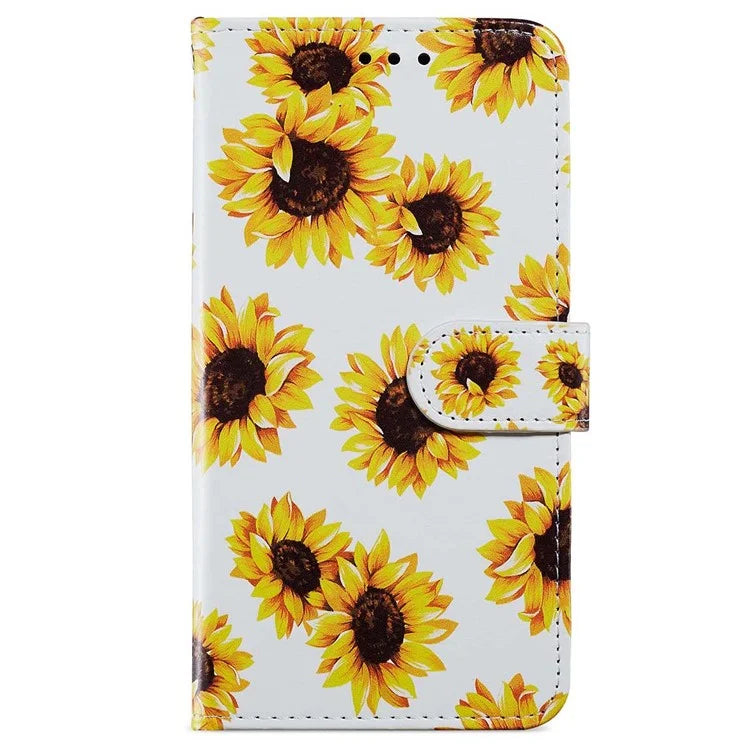 For Samsung Galaxy S24 FE Wallet Case PU Leather Pattern Printing Stand Phone Cover with Strap