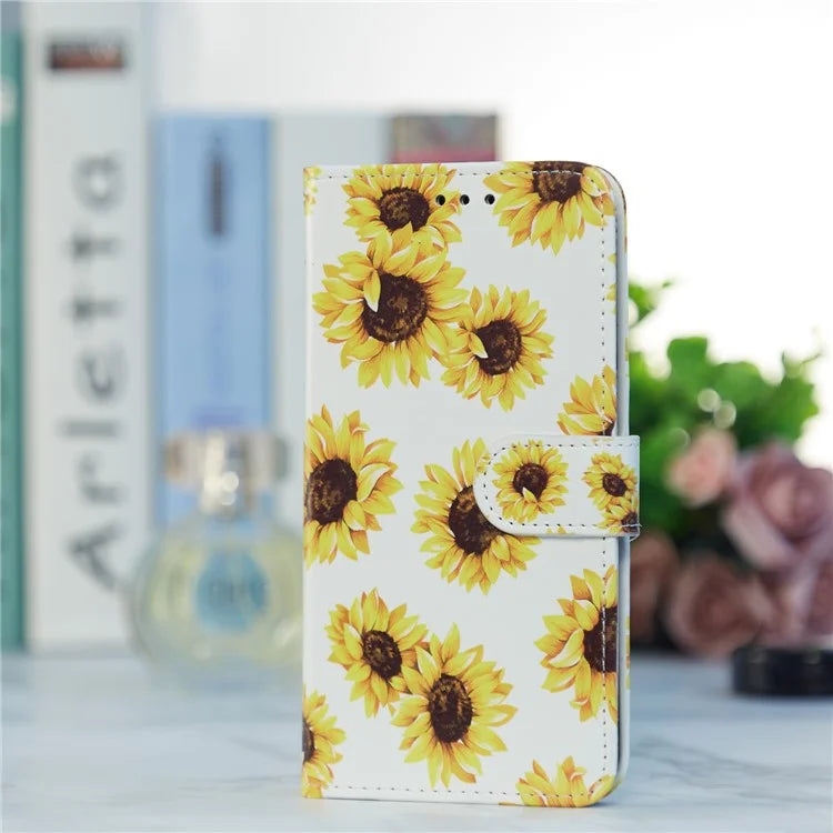 For Samsung Galaxy S24 FE Wallet Case PU Leather Pattern Printing Stand Phone Cover with Strap