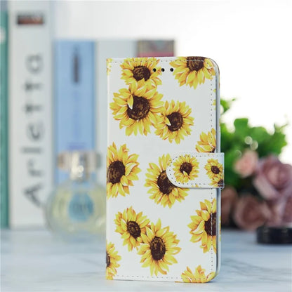 For Samsung Galaxy S24 FE Wallet Case PU Leather Pattern Printing Stand Phone Cover with Strap