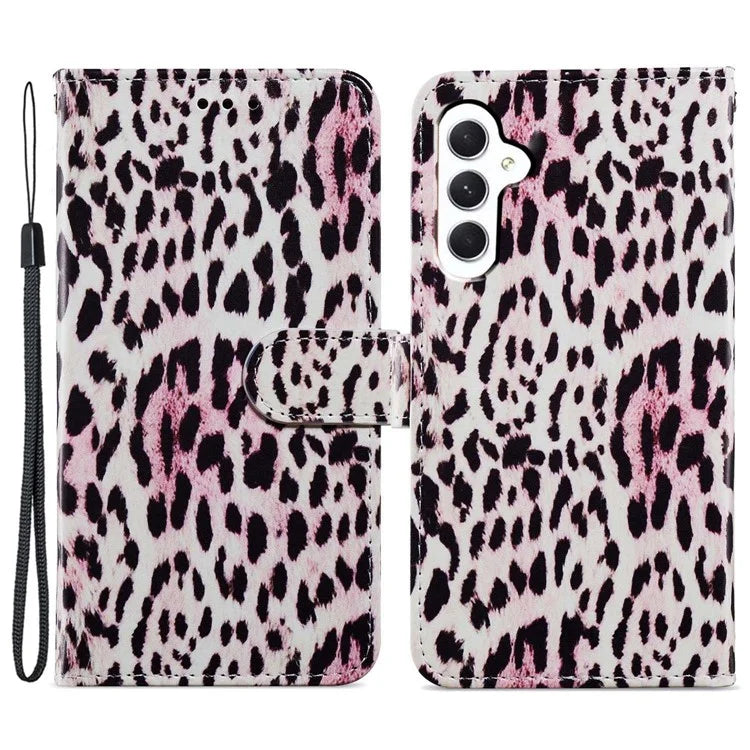 For Samsung Galaxy S24 FE Wallet Case PU Leather Pattern Printing Stand Phone Cover with Strap