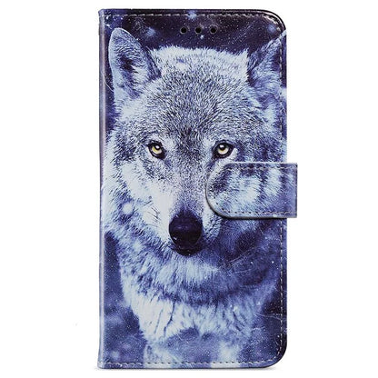 For Samsung Galaxy S24 FE Wallet Case PU Leather Pattern Printing Stand Phone Cover with Strap