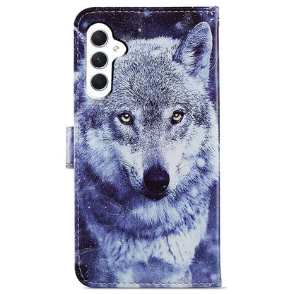 For Samsung Galaxy S24 FE Wallet Case PU Leather Pattern Printing Stand Phone Cover with Strap