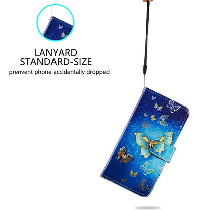 For Samsung Galaxy S24 FE Wallet Case PU Leather Pattern Printing Stand Phone Cover with Strap