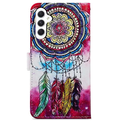 For Samsung Galaxy S24 FE Wallet Case PU Leather Pattern Printing Stand Phone Cover with Strap